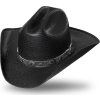 Klobouk westernový Bronx Stars & Stripes, černý (Obvod hlavy S)