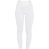 Legíny jezdecké Classic Equestro, s gripem, zimní, dětské, bílé