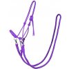 Ohlávka provazová s otěžemi QHP, passion flower