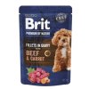 Kapsička pro psy Brit Premium Fillets Gravy Beef & Carrot, 85 g
