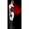 Triko závodní Ridertech Equestro, s krátkým rukávem, pánské, white/black