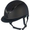 Helma jezdecká Alarion Diamond HKM, black/silver (Obvod hlavy 52-54 cm)