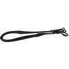 Otěže Rubber Soft QHP, 125/140 cm, černé (Varianta PONY)