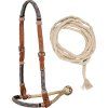 0046278 sand pearls bosal set with cotton mecate reins plh01020