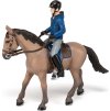 Figurka PAPO, kůň v kroku s jezdcem