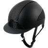 Helma jezdecká H24 Shine SWING, matná, černá (Obvod hlavy 51-55 cm)