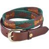 Pásek Glenn BUSSE, brown/emerald/cognac (Délka 105 cm)
