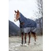 Deka výběhová Tyrex Equithème, s krkem, 200 g, navy/grey