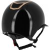Helma jezdecká Airy Equithème, black glossy/pink gold