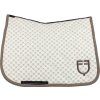 Dečka podsedlová Monogram Print Equestro, drezurní, antique white/walnut (Velikost FULL)