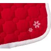 Dečka podsedlová HKM, všestranná, vánoční, red