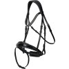 Uzdečka anatomická Fria Imperial Riding, black lack/crystal