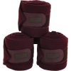 Bandáže Polo Equithème, 4 ks, 3 m, burgundy