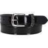 Pásek kožený Lagos QHP, černý (Délka 75 cm)