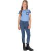 Legíny jezdecké Rosalynn QHP, s gripem, dětské, denim (Velikost 140)