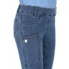 Legíny jezdecké Rosalynn QHP, s gripem, dětské, denim (Velikost 140)