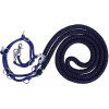 Otěže vyvazovací Luxe QHP, blue/black (Velikost L)