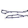 Otěže vyvazovací Luxe QHP, blue/black (Velikost L)