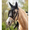 Čabraka na uši Waldhausen s třásněmi, černá (Velikost PONY)
