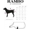 Deka pro psy Waterproof RAMBO, 100 g, navy/red (Velikost L)
