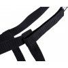 Ohlávka na suchý zip Q-essentials, černá (Velikost SHETTY)