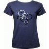 Tričko s flitry SPS Springstar, dámské, navy