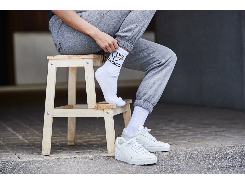 Skarpetki Polly Logo CATAGO, para, białe