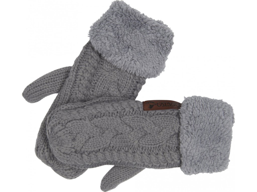 Rękawiczki dzianinowe CATAGO, zimowe, grey
