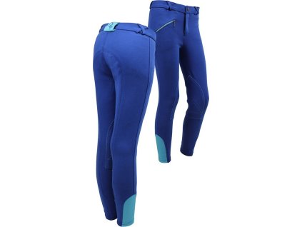 Bryczesy Junior Q-essentials, z lejem kolanowym, dziecięce, royal blue