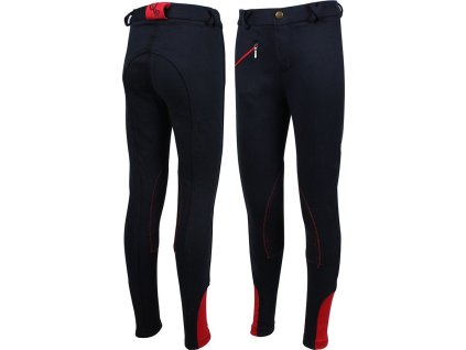 Bryczesy Junior Q-essentials, z lejem kolanowym, dziecięce, marine