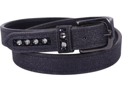 Pasek Shimmer QHP, damski, czarny (Długość 65 cm)