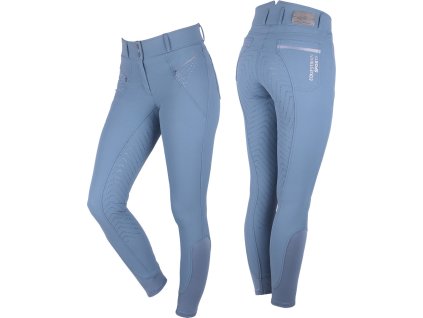 Bryczesy Lott QHP, z pełnym lejem, damskie, steel blue