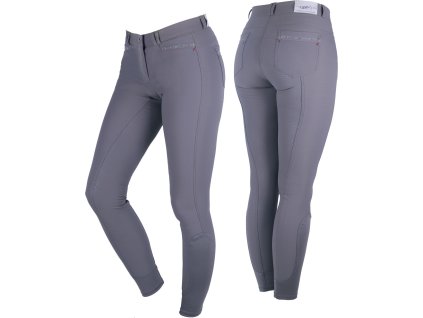 Bryczesy Ize QHP, z pełnym lejem, zimowe, damskie, grey