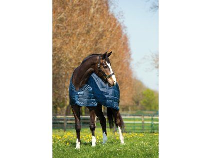 System podpinek do derek Horseware 200 g, navy/navy (Długość pleców 100 cm)