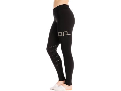Legginsy wielofunkcyjne AA, z gripem, damskie, czarne
