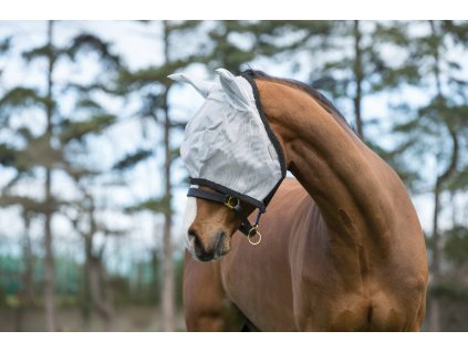 Maska przeciw owadom Amigo, z ochroną uszu, silver/dark grey