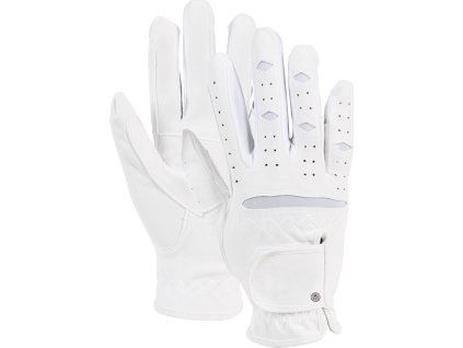 Rękawiczki jeździeckie Versatile ELT, białe