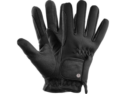 Rękawiczki jeździeckie Nordkap ELT, czarne