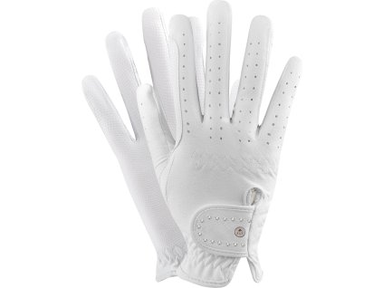 Rękawiczki jeździeckie Allrounder ELT, białe