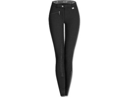 Bryczesy Micro Sport Pro Silicone ELT, z gripem, czarne