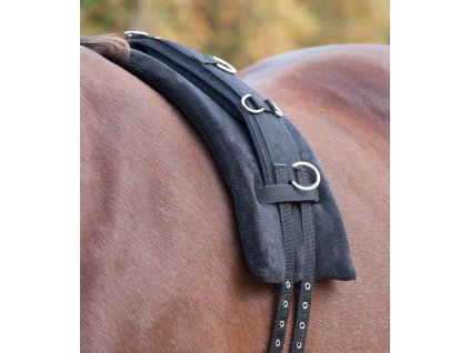 Podkładka do lonżowania Waldhausen, memory, czarna