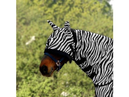 Maska przeciw owadom Waldhausen, z ochroną uszu, zebra