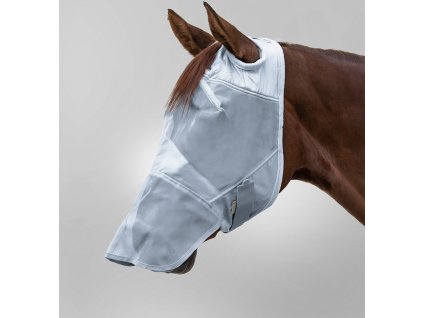 Maska przeciw owadom Premium Waldhausen, bez ochrony uszu/z osłoną nozdrzy, silver grey