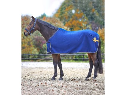 Chłodząca derka Waldhausen, blue/gold