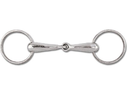 Wędzidło pojedynczo łamane Waldhausen, stal nierdzewna, 18 mm