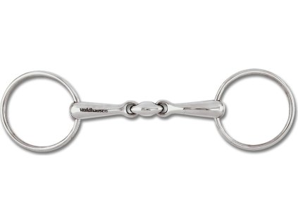 Wędzidło podwójnie łamane Waldhausen, stal nierdzewna, 18 mm