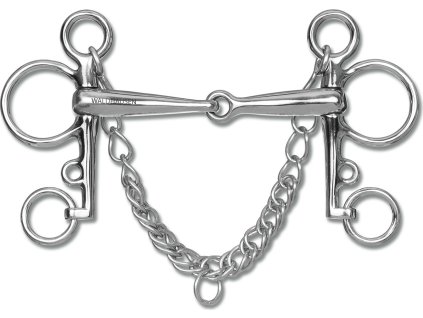 Wędzidło Pelham Waldhausen, pojedynczo łamane, 16 mm