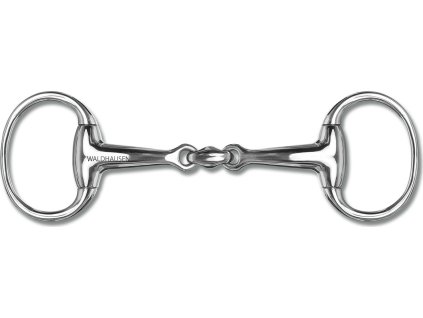 Wędzidło oliwkowe podwójnie łamane Waldhausen, 16 mm