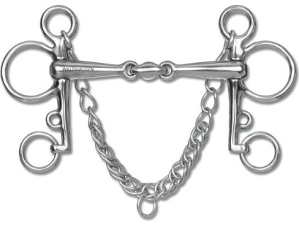 Wędzidło Pelham Podwójnie Łamane Waldhausen, 16 mm