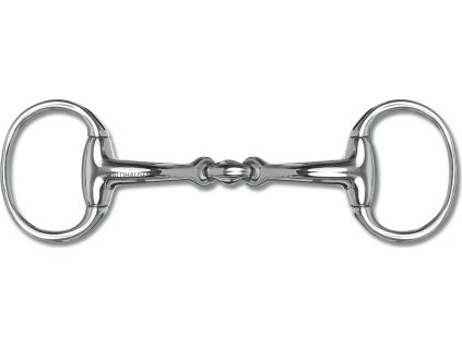 Wędzidło oliwkowe podwójnie łamane Waldhausen, 16 mm